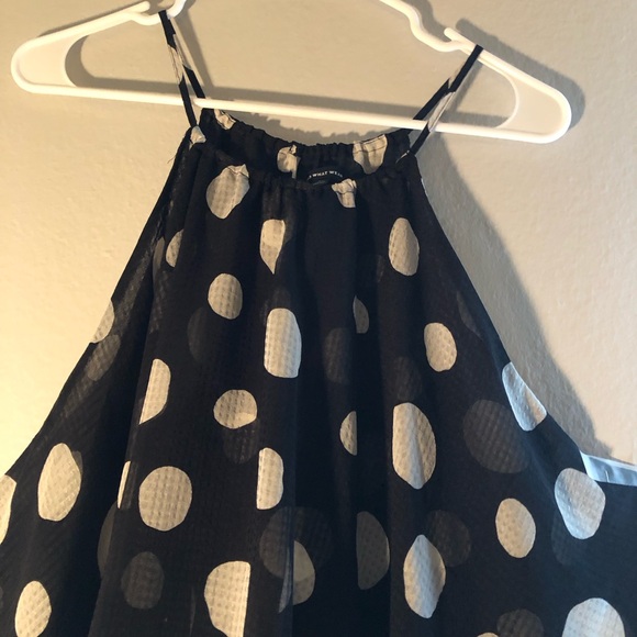plus size blouse from Who What Wear very cute shear pilkadot - Picture 3 of 6